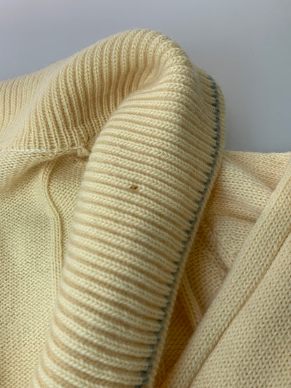 【中古品】【メンズ】 KING KAMEHAMEHA BUDO キング カメハメハ KNIT 70's ショールカラーニット トップス 146-260619-yn-33-min サイズ：表記なし 下記参照 カラー：ベージュ系(オレンジ味のある) 万代Net店