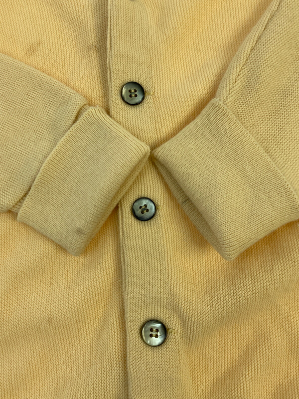 【現状渡し品】【メンズ】 JEFFMATES ジェフメイツ 70'S カーディガン 1970年代 メンズ トップス 146-260617-KS-22-min サイズ：S カラー：イエロー系 万代Net店