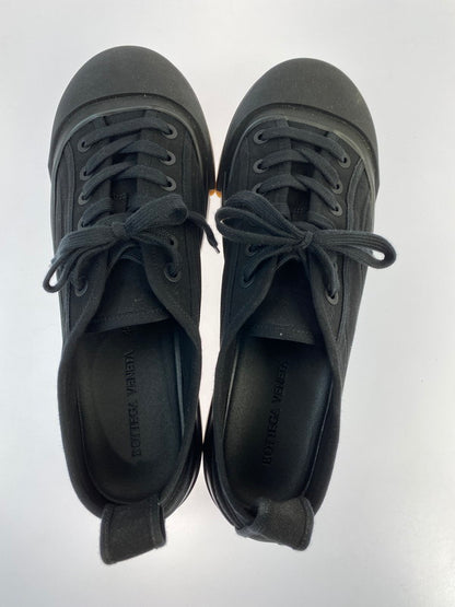 【中古品】【メンズ】 BOTTEGAVENETA ボッテガヴェネタ VULCAN SNEAKERS CANVAS BLACK バルカン スニーカー シューズ 靴 183-241125-me-12-min サイズ：46 カラー：ブラック 黒 万代Net店