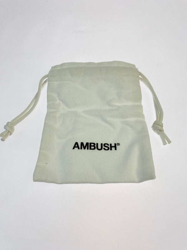 【中古品】【メンズ/レディース】 AMBUSH アンブッシュ SMILEY CHARM NECKLACE スマイリー チャーム ネックレス アクセサリー 192-241128-me-15-min カラー：シルバー 万代Net店