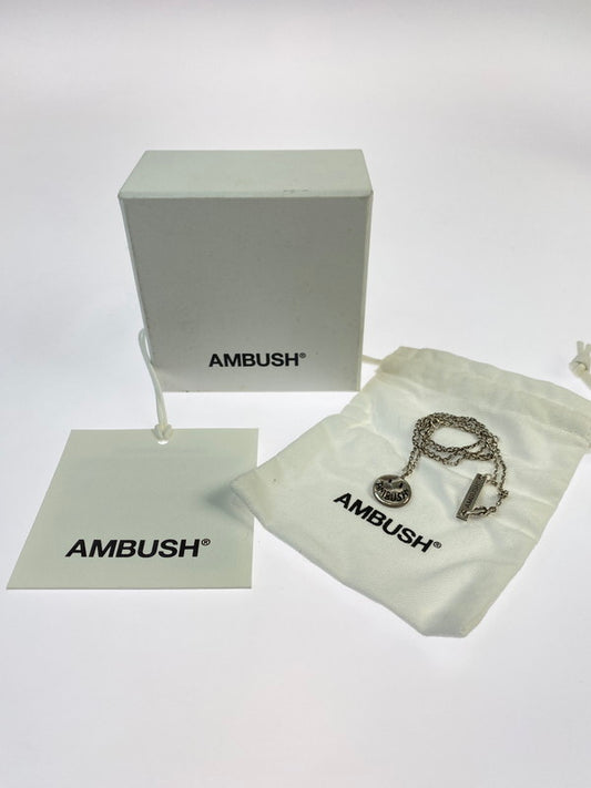 【中古品】【メンズ/レディース】 AMBUSH アンブッシュ SMILEY CHARM NECKLACE スマイリー チャーム ネックレス アクセサリー 192-241128-me-15-min カラー：シルバー 万代Net店