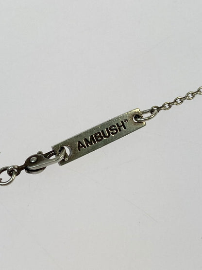 【中古品】【メンズ/レディース】 AMBUSH アンブッシュ SMILEY CHARM NECKLACE スマイリー チャーム ネックレス アクセサリー 192-241128-me-15-min カラー：シルバー 万代Net店