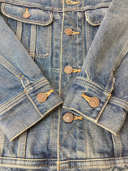 【中古品】【レディース】 CELINE セリーヌ 2Q768365M 23AW DENIM TRUCKER JACKET アウター デニムジャケット 168-241124-AS-9-min サイズ：S カラー：インディゴ 万代Net店