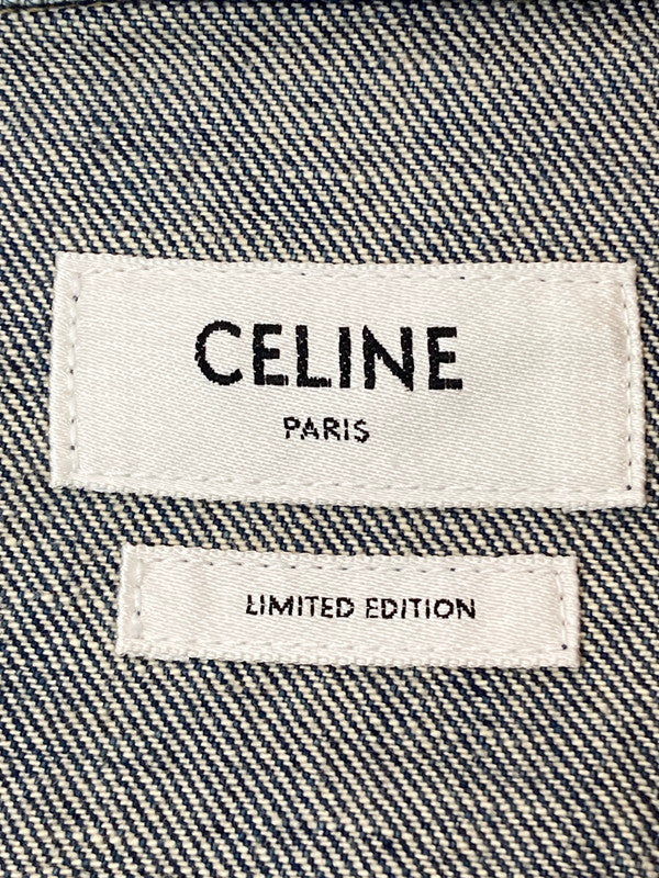 【中古品】【レディース】 CELINE セリーヌ 2Q768365M 23AW DENIM TRUCKER JACKET アウター デニムジャケット 168-241124-AS-9-min サイズ：S カラー：インディゴ 万代Net店