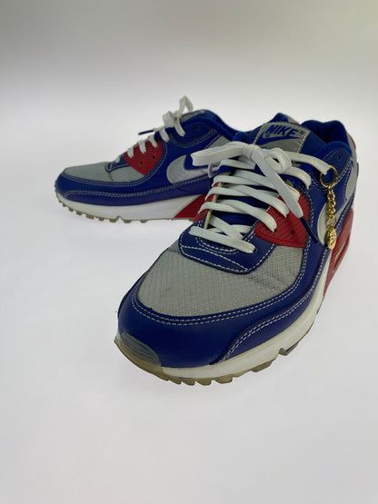 【中古品】【メンズ】 NIKE ナイキ DD8457-400 日本未発売モデル AIR MAX 90 PIRATE RADIO エアマックス90 パイレーツ ラジオ スニーカー シューズ 靴 160-241125-me-01-min サイズ：274.5cm US9.5 カラー：ブルー/グレー/レッド 万代Net店