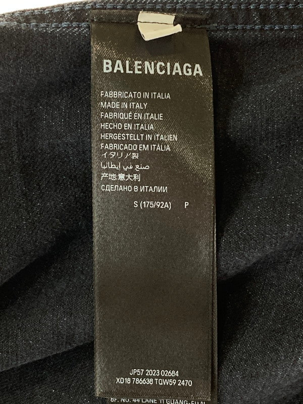 【中古美品】【メンズ】 BALENCIAGA バレンシアガ 786638 24SS OFF SHOULDER JACKET オフショルダージャケット 141-241123-ks-35-min サイズ：S カラー：ブラック系 万代Net店