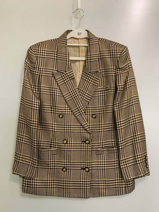 【中古品】【レディース】 Burberrys バーバリーズ CHECK SUIT FJ087-928 チェックスーツ セットアップ ジャケット スカート 170-250225-yn-12-min サイズ：9AR カラー：ブラウン系 万代Net店