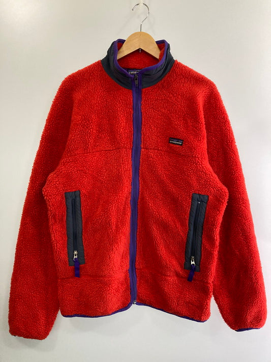 【中古品】【メンズ】 patagonia パタゴニア 雪無しタグ 90S P.E.F RETRO-X CARDIGAN FRENCH RED レトロ カーディガンフレンチレッド アウター 144-241126-me-24-min サイズ：L カラー：レッド 赤 万代Net店