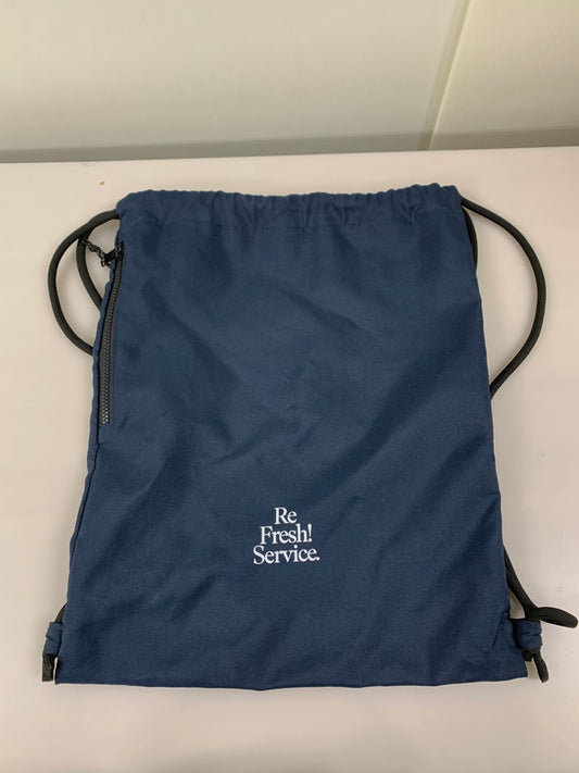 【中古品】【メンズ/レディース】  RE FRESH SERVICE リフレッシュサービス SAUNA KNAPSACK バッグ ナップサック 188-250112-AS-6-min カラー：ネイビー 万代Net店