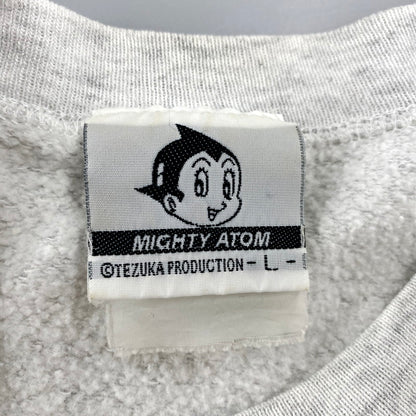 【中古品】【メンズ】 鉄腕アトム MIGHTY ATOM 90’S SWEATSHIRT スウェット シャツ トップス トレーナー 146-250920-ya-03-izu サイズ：L カラー：ライトグレー 万代Net店