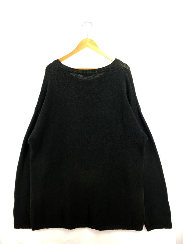 【中古品】【メンズ】 RAF SIMONS REDUX ラフ シモンズ レダックス 21SS TERROR ERA REISSUE PATCH OVERSIZED KNIT 02SSテロ期復刻 パッチオーバーサイズニット 141-260505-rt-31-tag サイズ：2 カラー：ブラック 万代Net店