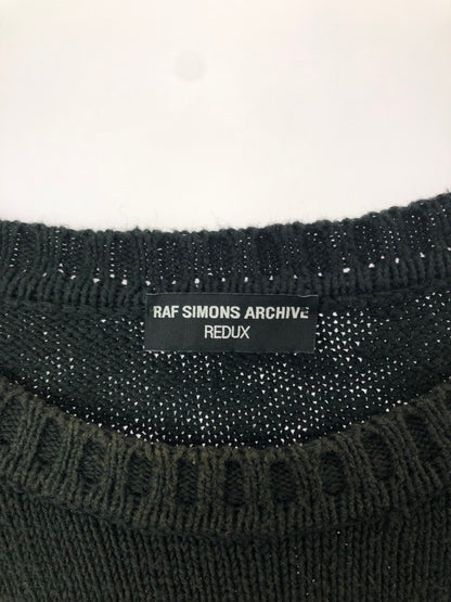 【中古品】【メンズ】 RAF SIMONS REDUX ラフ シモンズ レダックス 21SS TERROR ERA REISSUE PATCH OVERSIZED KNIT 02SSテロ期復刻 パッチオーバーサイズニット 141-260505-rt-31-tag サイズ：2 カラー：ブラック 万代Net店