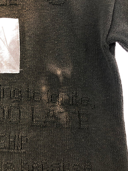 【中古品】【メンズ】 RAF SIMONS REDUX ラフ シモンズ レダックス 21SS TERROR ERA REISSUE PATCH OVERSIZED KNIT 02SSテロ期復刻 パッチオーバーサイズニット 141-260505-rt-31-tag サイズ：2 カラー：ブラック 万代Net店