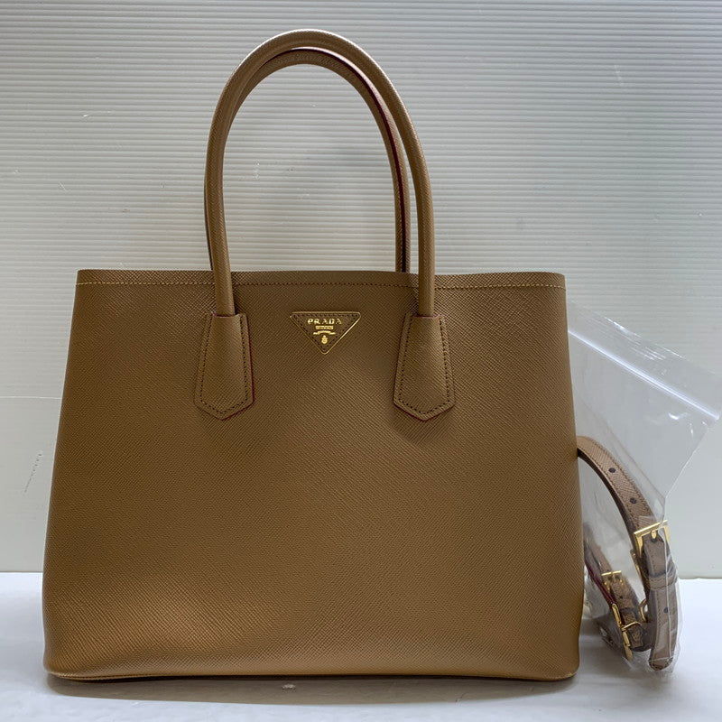 【中古品】【レディース】 PRADA プラダ 2WAY トートバッグ 180-241126-me-39-min カラー：ベージュ 万代Net店