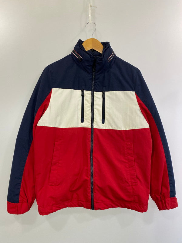 【中古品】【メンズ】 TOMMY HILFIGER トミーヒルフィガー NYLON JACKET C8878B9423-611 ライナー付き ナイロンジャケット アウター 147-241202-yn-23-min サイズ：S カラー：ネイビー/ホワイト/レッド 万代Net店