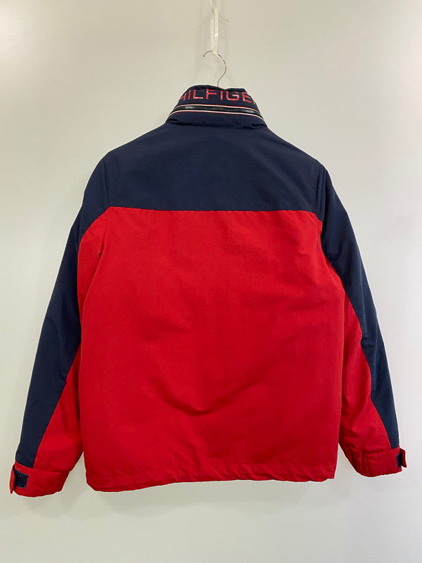 【中古品】【メンズ】 TOMMY HILFIGER トミーヒルフィガー NYLON JACKET C8878B9423-611 ライナー付き ナイロンジャケット アウター 147-241202-yn-23-min サイズ：S カラー：ネイビー/ホワイト/レッド 万代Net店