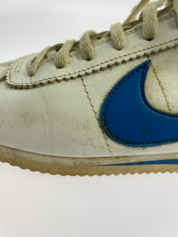 【現状渡し品】【メンズ】 NIKE ナイキ S17459 USA製 80S VINTAGE LEATHER CORTEZ 靴 シューズ スニーカー 160-241124-AS-31-min カラー：ホワイト/ブルー 万代Net店