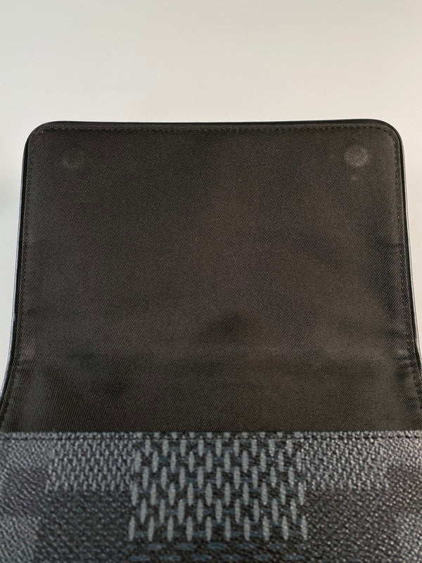 【中古品】【メンズ/レディース】 LOUIS VUITTON ルイ・ヴィトン N5001 ダミエ グラフィット・ステュディオ メッセンジャー ショルダーバッグ 179-241125-me-23-min カラー：ブラック 万代Net店