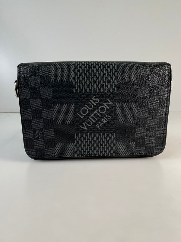 【中古品】【メンズ/レディース】 LOUIS VUITTON ルイ・ヴィトン N5001 ダミエ グラフィット・ステュディオ メッセンジャー ショルダーバッグ 179-241125-me-23-min カラー：ブラック 万代Net店