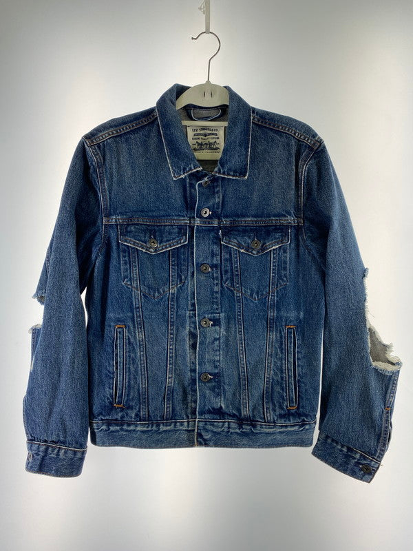 【中古品】【レディース】 Levi's リーバイス DENIM JACKET MADE&CRAFTED 67485 メイド アンド クラフテッド デニム ジャケット レディース アウター 169-260322-em-38-min サイズ：S カラー：インディゴブルー 万代Net店