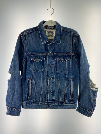 【中古品】【レディース】 Levi's リーバイス DENIM JACKET MADE&CRAFTED 67485 メイド アンド クラフテッド デニム ジャケット レディース アウター 169-260322-em-38-min サイズ：S カラー：インディゴブルー 万代Net店