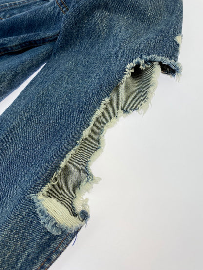【中古品】【レディース】 Levi's リーバイス DENIM JACKET MADE&CRAFTED 67485 メイド アンド クラフテッド デニム ジャケット レディース アウター 169-260322-em-38-min サイズ：S カラー：インディゴブルー 万代Net店