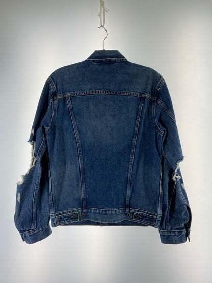 【中古品】【レディース】 Levi's リーバイス DENIM JACKET MADE&CRAFTED 67485 メイド アンド クラフテッド デニム ジャケット レディース アウター 169-260322-em-38-min サイズ：S カラー：インディゴブルー 万代Net店