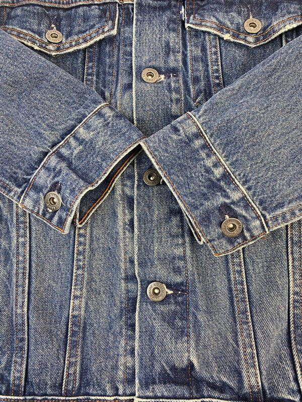 【中古品】【レディース】 Levi's リーバイス DENIM JACKET MADE&CRAFTED 67485 メイド アンド クラフテッド デニム ジャケット レディース アウター 169-260322-em-38-min サイズ：S カラー：インディゴブルー 万代Net店