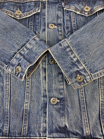【中古品】【レディース】 Levi's リーバイス DENIM JACKET MADE&CRAFTED 67485 メイド アンド クラフテッド デニム ジャケット レディース アウター 169-260322-em-38-min サイズ：S カラー：インディゴブルー 万代Net店