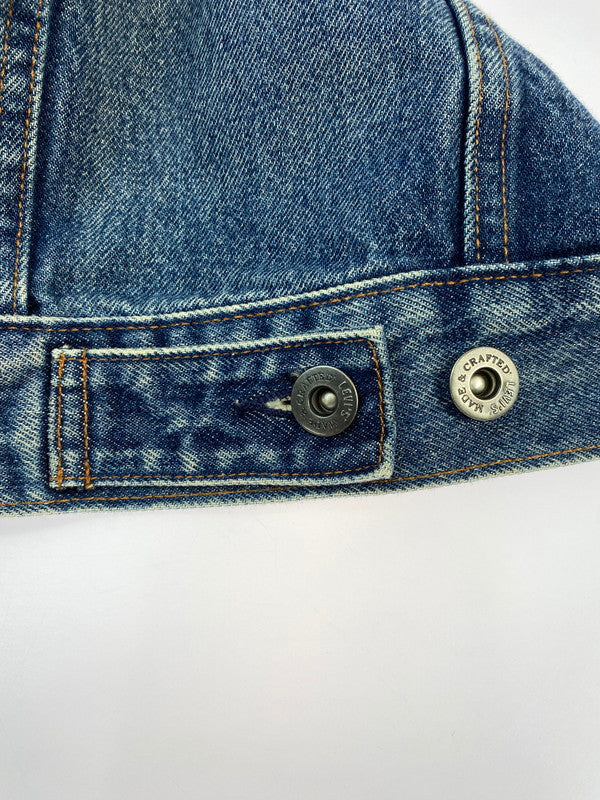 【中古品】【レディース】 Levi's リーバイス DENIM JACKET MADE&CRAFTED 67485 メイド アンド クラフテッド デニム ジャケット レディース アウター 169-260322-em-38-min サイズ：S カラー：インディゴブルー 万代Net店