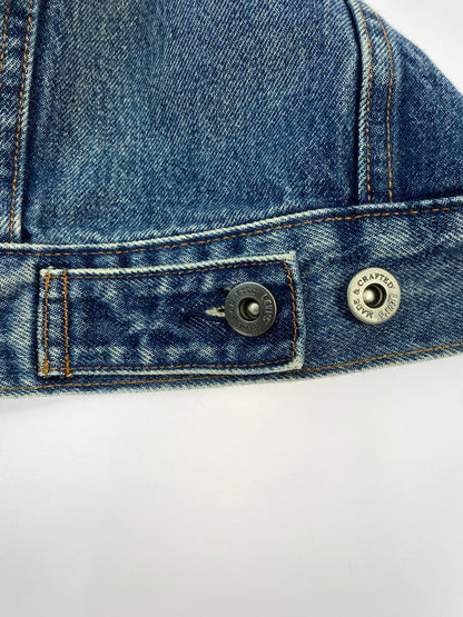 【中古品】【レディース】 Levi's リーバイス DENIM JACKET MADE&CRAFTED 67485 メイド アンド クラフテッド デニム ジャケット レディース アウター 169-260322-em-38-min サイズ：S カラー：インディゴブルー 万代Net店