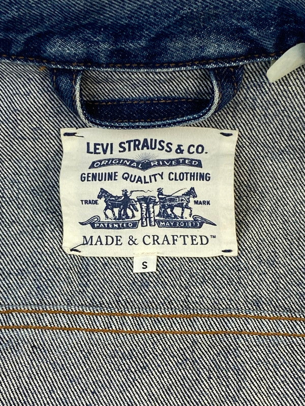 【中古品】【レディース】 Levi's リーバイス DENIM JACKET MADE&CRAFTED 67485 メイド アンド クラフテッド デニム ジャケット レディース アウター 169-260322-em-38-min サイズ：S カラー：インディゴブルー 万代Net店