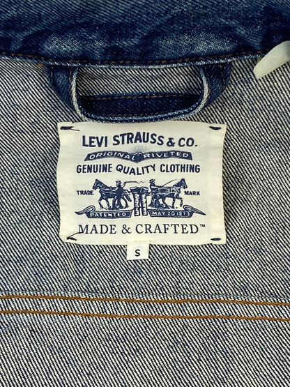 【中古品】【レディース】 Levi's リーバイス DENIM JACKET MADE&CRAFTED 67485 メイド アンド クラフテッド デニム ジャケット レディース アウター 169-260322-em-38-min サイズ：S カラー：インディゴブルー 万代Net店