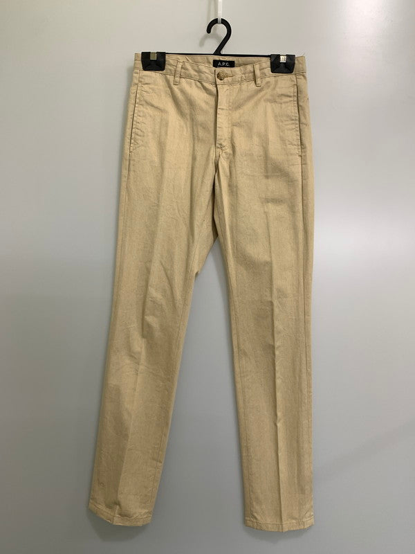 【中古品】【メンズ】 A.P.C. アーペーセー APC 24164-1-52761 SLACK CASUAL PANT ボトムス パンツ ズボン 152-241201-AS-22-min サイズ：27 カラー：ベージュ 万代Net店