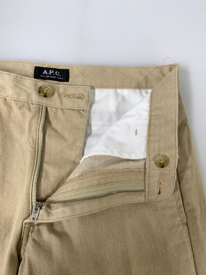 【中古品】【メンズ】 A.P.C. アーペーセー APC 24164-1-52761 SLACK CASUAL PANT ボトムス パンツ ズボン 152-241201-AS-22-min サイズ：27 カラー：ベージュ 万代Net店
