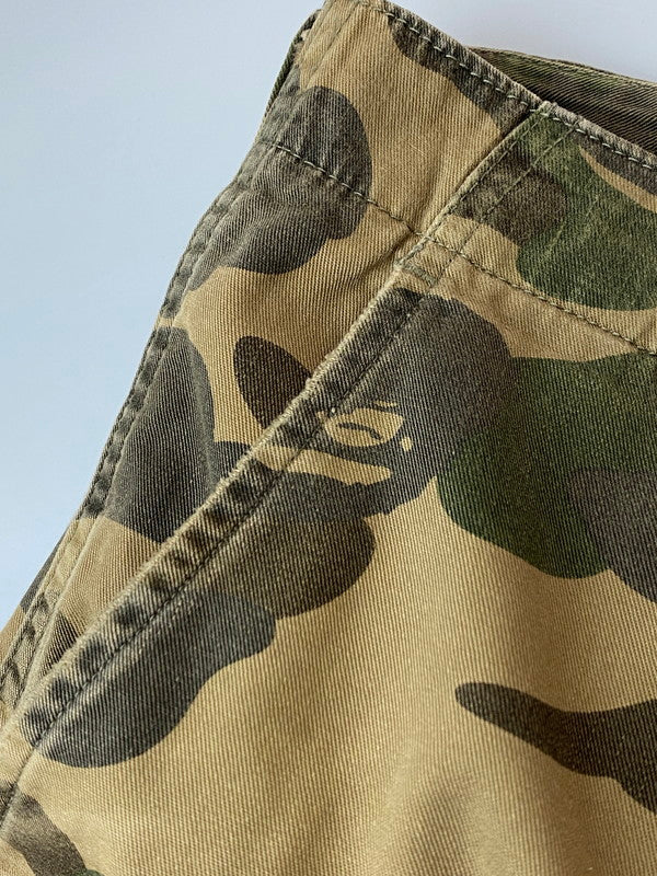 【中古品】【メンズ】 A BATHING APE アベイシングエイプ 1ST CAMO CARGO PANTS 1930-152-001 カモ カーゴパンツ ボトムス 153-241129-yn-05-min サイズ：M カラー：カモフラージュ 万代Net店