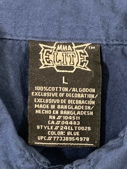 【中古品】【メンズ】 MMA ELITE L/S SHIRT ロングスリーブシャツ 長袖シャツ トップス 146-241129-yn-34-min サイズ：L カラー：ネイビー 万代Net店