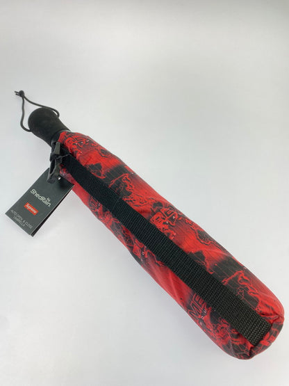 【中古美品】【メンズ/レディース】 SUPREME × SHEDRAIN シュプリーム シェッドレイン WORLD FAMOUS UMBRELLA ワールドフェイマス アンブレラ 折りたたみ傘 149-260420-KS-01-min サイズ：畳んだ状態38×8 カラー：レッド/ブラック 万代Net店