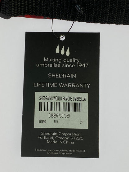 【中古美品】【メンズ/レディース】 SUPREME × SHEDRAIN シュプリーム シェッドレイン WORLD FAMOUS UMBRELLA ワールドフェイマス アンブレラ 折りたたみ傘 149-260420-KS-01-min サイズ：畳んだ状態38×8 カラー：レッド/ブラック 万代Net店