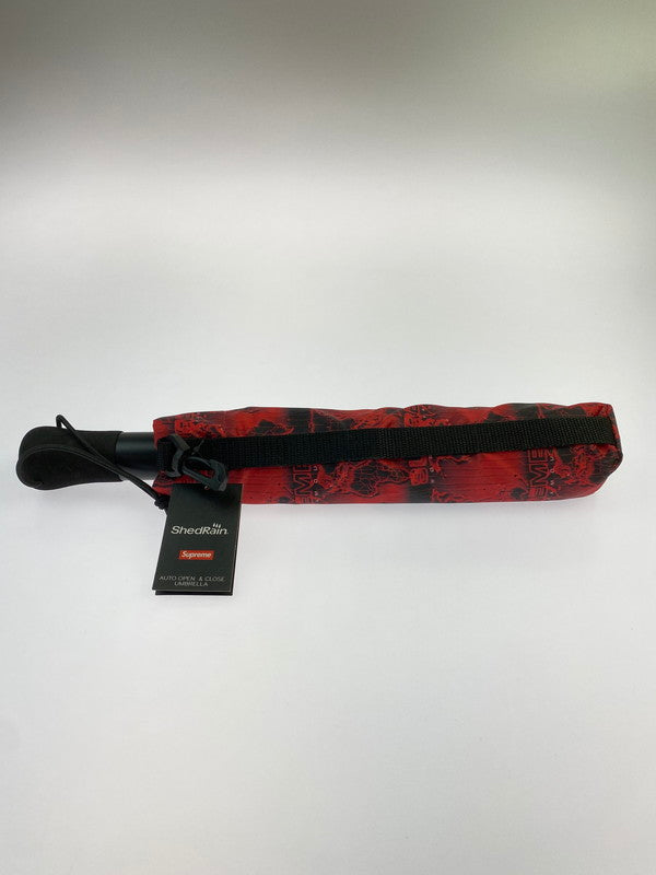 【中古美品】【メンズ/レディース】 SUPREME × SHEDRAIN シュプリーム シェッドレイン WORLD FAMOUS UMBRELLA ワールドフェイマス アンブレラ 折りたたみ傘 149-260420-KS-01-min サイズ：畳んだ状態38×8 カラー：レッド/ブラック 万代Net店