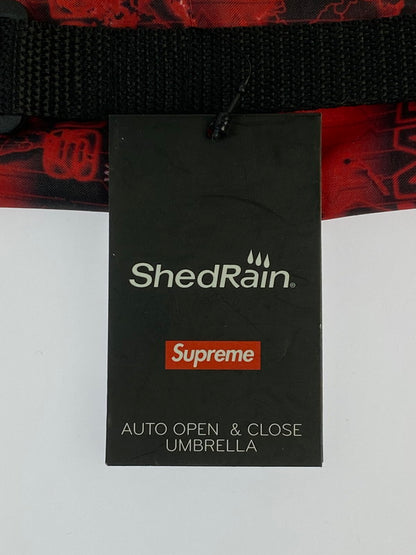 【中古美品】【メンズ/レディース】 SUPREME × SHEDRAIN シュプリーム シェッドレイン WORLD FAMOUS UMBRELLA ワールドフェイマス アンブレラ 折りたたみ傘 149-260420-KS-01-min サイズ：畳んだ状態38×8 カラー：レッド/ブラック 万代Net店