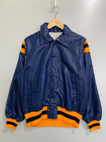 【中古品】【メンズ】 OLD DESCENTE オールド デサント THE BEST 90's NYLON STADIUM JACKET 90年代 ナイロン スタジアムジャケット ライトアウター 146-260617-yn-16-min サイズ：M カラー：ネイビー 万代Net店
