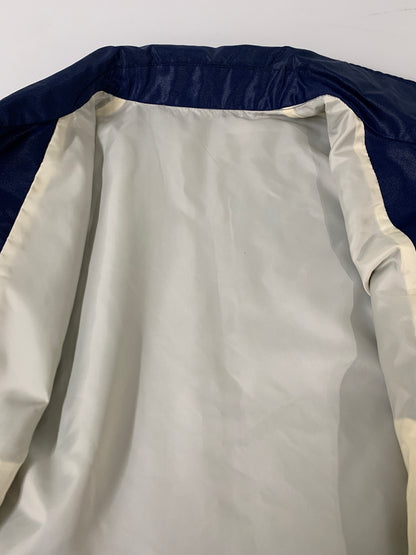 【中古品】【メンズ】 OLD DESCENTE オールド デサント THE BEST 90's NYLON STADIUM JACKET 90年代 ナイロン スタジアムジャケット ライトアウター 146-260617-yn-16-min サイズ：M カラー：ネイビー 万代Net店