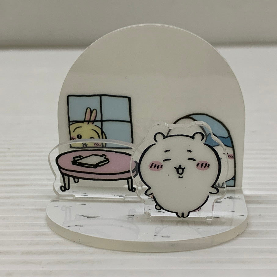 【中古品】 ちいかわ アクリルスタンド アクリルパネル ちいかわの家 ちいかわジオラマアクリルスタンド 039-260225-em-12-min 万代Net店