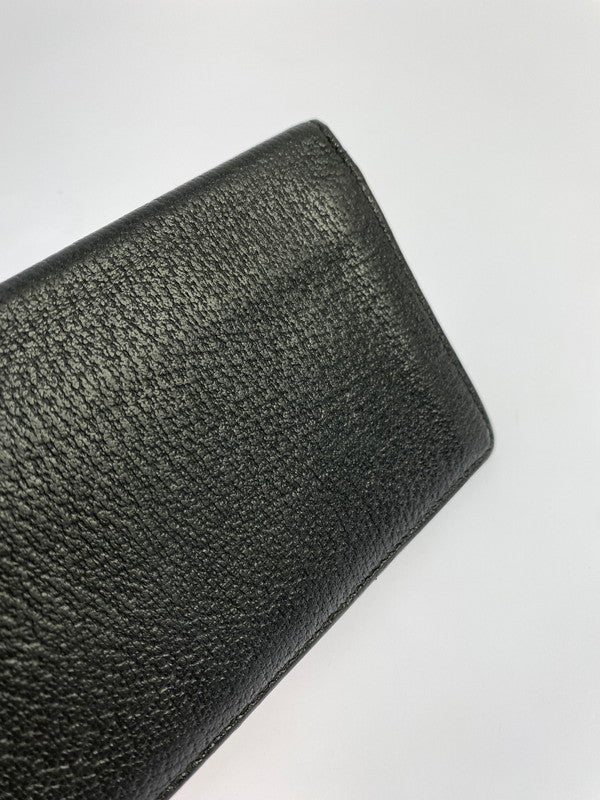 【中古品】【メンズ/レディース】 GUCCI グッチ LONG WALLET 459133 GGマーモント レザー ロングウォレット 長財布 札入れ 181-241204-yn-10-min カラー：ブラック 万代Net店