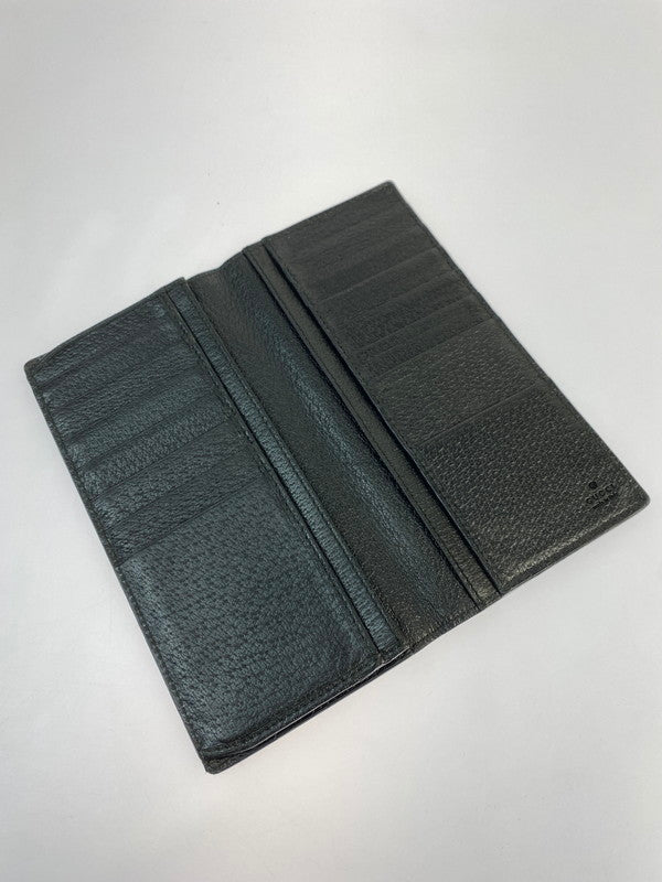 【中古品】【メンズ/レディース】 GUCCI グッチ LONG WALLET 459133 GGマーモント レザー ロングウォレット 長財布 札入れ 181-241204-yn-10-min カラー：ブラック 万代Net店