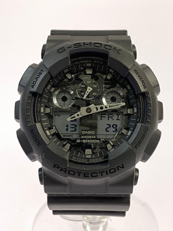 【中古品】【メンズ】 G-SHOCK ジーショック GA-100CF クウォーツ腕時計 196-241204-AS-59-min カラー：ブラック ブラック文字盤 万代Net店