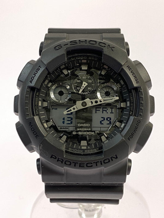 【中古品】【メンズ】 G-SHOCK ジーショック GA-100CF クウォーツ腕時計 196-241204-AS-59-min カラー：ブラック ブラック文字盤 万代Net店