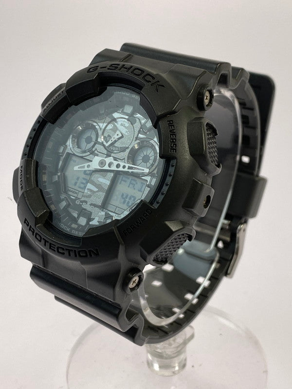 【中古品】【メンズ】 G-SHOCK ジーショック GA-100CF クウォーツ腕時計 196-241204-AS-59-min カラー：ブラック ブラック文字盤 万代Net店