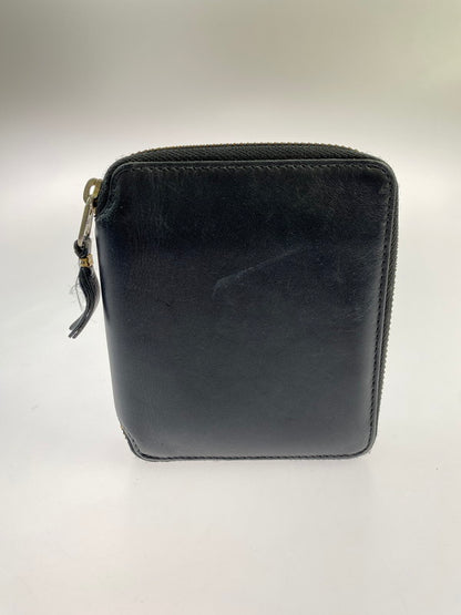 【中古品】【メンズ】 COMME des GARCONS コムデギャルソン ラウンドジップウォレット 二つ折り財布 201-241204-AS-60-min カラー：ブラック 万代Net店